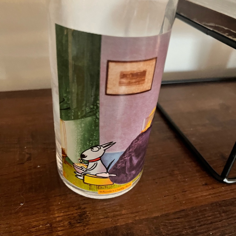 Colorful Cartoon vintage Maxine glass by Hallmark